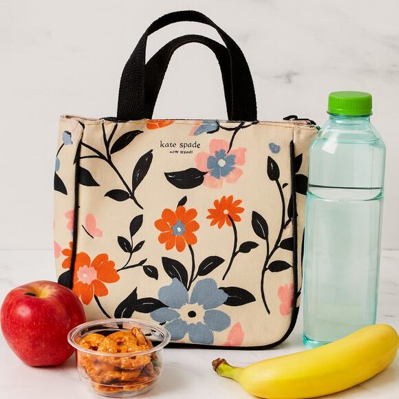 Kate Spade Flowered Insulated Lunch Bag - Picture 1 of 2
